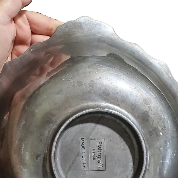 Pfaltzgraff Napoli Large Table fruit Bowl Aluminum Hollowware - Picture 9 of 11